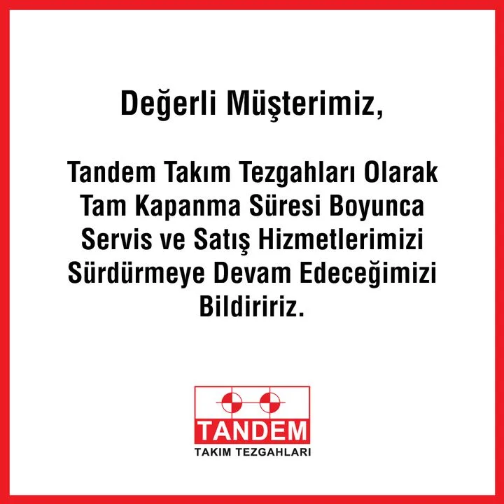 Tandem Takım Tezgahları