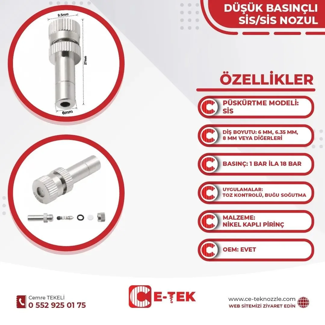 CE-TEK SPRAY NOZZLE