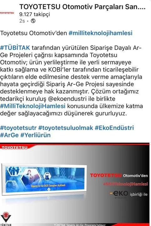 Eko Endüstri Kalıp Otomotiv Plastik ve Spor Alet. San. Dış Tic. Ltd. Şti.