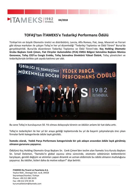 İtameks Dış Tic. ve Paz. A.Ş.