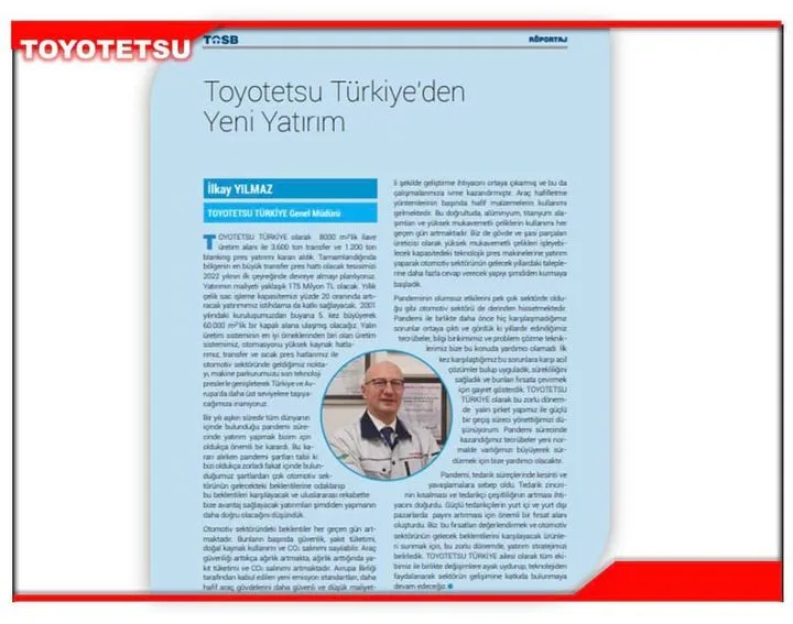 Toyotetsu Otomotiv Parç. Üretim ve Tic. A.Ş.