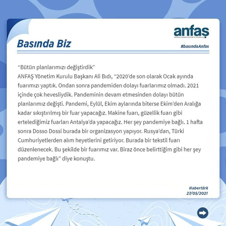 Anfaş Antalya Fuarcılık İşletme Yatırım A.Ş.
