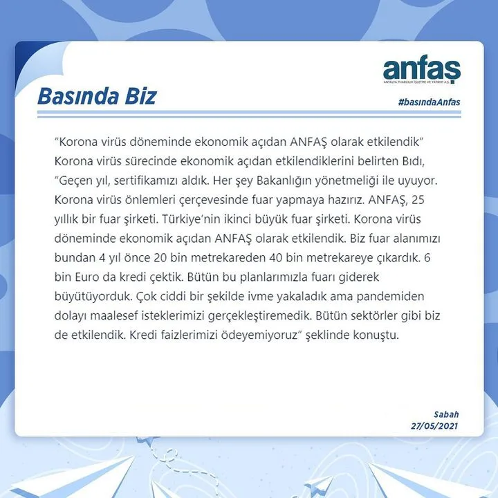 Anfaş Antalya Fuarcılık İşletme Yatırım A.Ş.