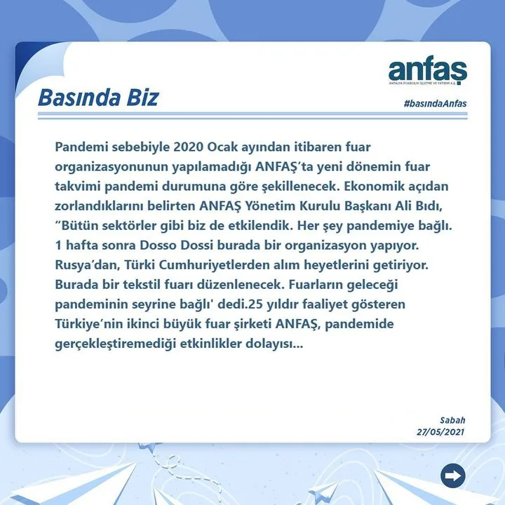 Anfaş Antalya Fuarcılık İşletme Yatırım A.Ş.